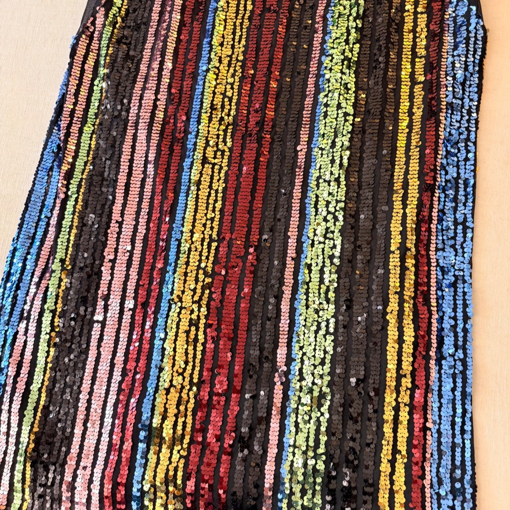 Torrid Disco Rainbow Sequin Trapeze Mini Party Dress Plus Size 2 - Picture 10 of 12